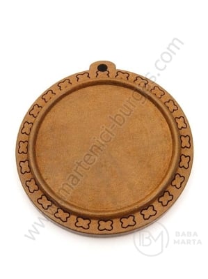 Pandantiv din lemn pentru bijuterii lăcuit 57x53x5mm bază de montare 40mm 1 pachet 3 buc 2.10 182129