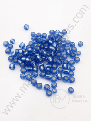 Sticlă albastră cu fir metalic 4mm 50g 334050