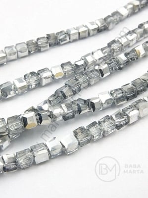 Șir cub cristal 4mm ~100 buc ~44cm 1 buc 342757