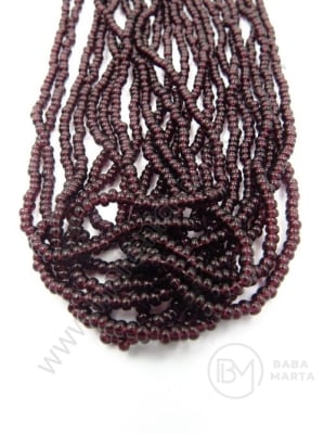 Mărgele cehe PRECIOSA din glass 2mm ~55cm şir 1 paket 12 şiruri 331830