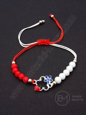 Margele metallice Martenitsa si cristale 1 pachet 12 buc 104580