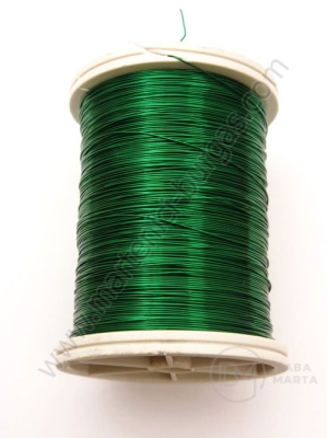 Sârmă de cupru 0,3 mm verde ~50 metri 1 rolă 141142