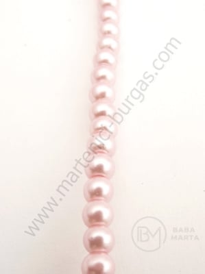 Şir de perle din glass roz 4mm ~80cm ~216 pieces 341028