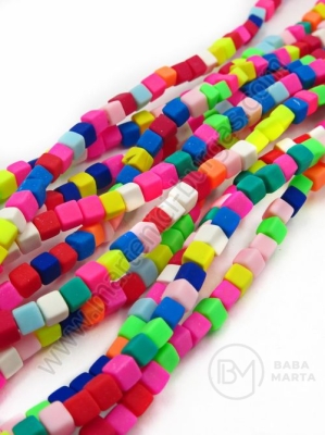 Amestec de pastă polimerică Fimo cub Naniz 4x4mm ~94 bucăți 40cm 1buc 312910