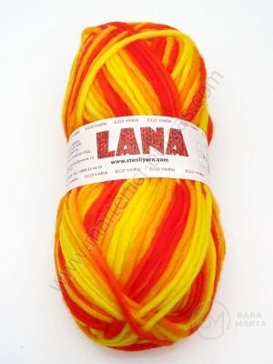 Fir LANA colorat 100% lână merinos 100g ~120 metri 431371