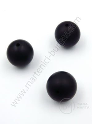 Bilă de mărgele din silicon cu gaură de 20 mm, 2 mm, 1 paquet, 2 pc. 317105