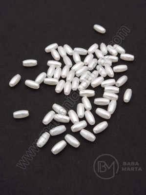 Orez alb (alungit) 3x6mm 1 pachet 40g ~1520 buc 311361