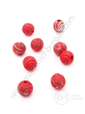 Glob de trandafiri 10mm pietricele imitație roșii 1 pachet 40g ~78 buc 311438