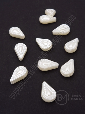 Mărgele 12x8x3mm gaură perlă 1.5mm 1 pachet 40g ~240 buc 312364