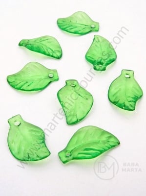 Foaie 20x13mm verde transparent 1 pachet ~140 buc 311150