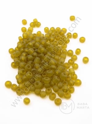 Mărgele de vitola verde mat 4mm 50g 334068