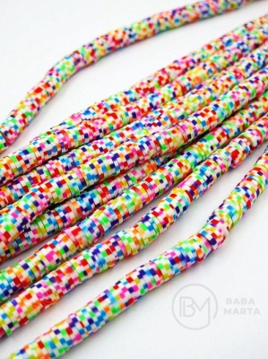 Șir de șaibe 6x1mm fimo ~360 ~400 bucăți 40cm 1buc 312840