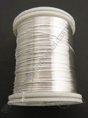Sârmă de cupru 0.3mm argintiu perlat ~50 meters 141130