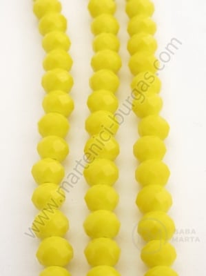 Cristal 6x4mm galben solid 46cm ~100 buc 1 buc 342152