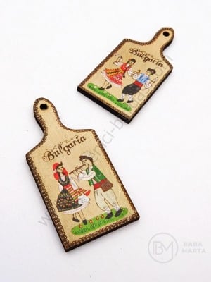 Figurină din lemn 49x24x2.5mm gaură placă 2mm 1 paquet 10 pcs 182459