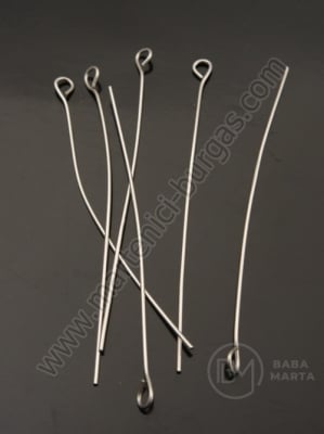 Element de conectare 50x0.6mm OȚEL (304) argint 50 buc 309607