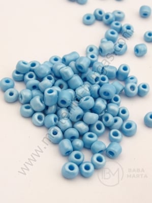 Perlă albastră în sticlă 4mm 50g 334058