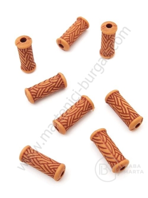 Mărgele 16x6mm imitație lemn 1 pachet 40g ~96 buc 312557
