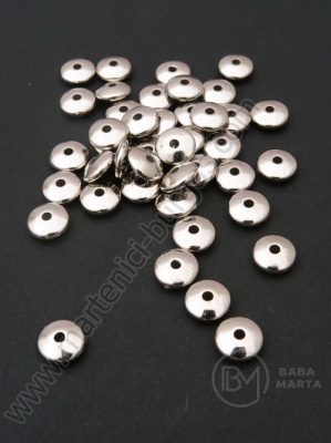 Mărgele SSV 8x3mm culoare argintie 1 pachet 200 buc 318503
