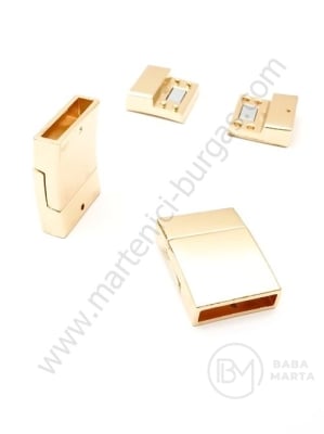 Închizator magnetică 17.5x6x23.5mm aurie gaură 15x3mm 1 buc 302035