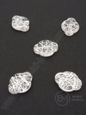 Figurină 18x15x5mm vopsită în alb 1 pack 40g ~55buc 312186
