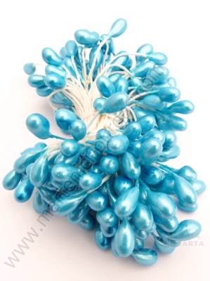 Stamine ~5x~8x~60mm blue perlat 1 pachet ~95 buc 181315