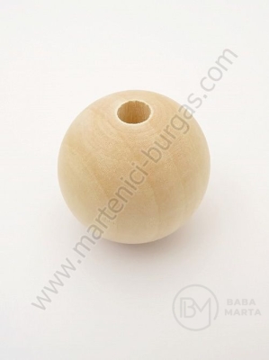 Bilă de lemn 38~40mm gaură naturală ~7mm 1 pachet 2 buc 321242