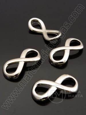 Element de conectare SSB 29x14x3mm argintiu 40 buc 318018