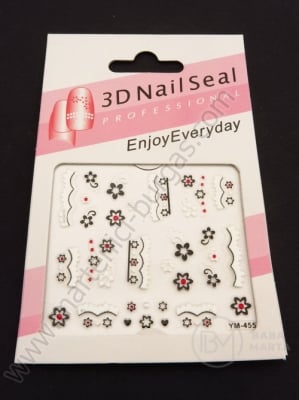 Autocolant 3D pentru decorarea manichiurii 1 bucată 181401