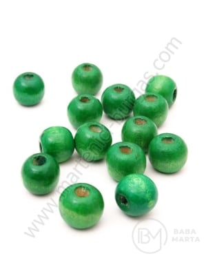 Bilă de lemn 10x9mm verde 1 pachet 40g ~120 buc 321179