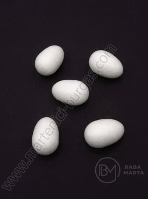 Ouă din polystyrene expandat 30x20mm pentru decor 1 pachet 30 pieces 181728