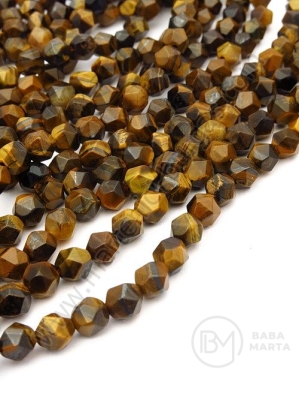 Piatră Ochi de Tigru ~6mm 36cm ~56buc 1buc 352652