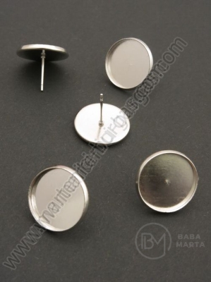 Base tip cercei pentru incrustare 14mm 1 pachet 10 bucati 301647