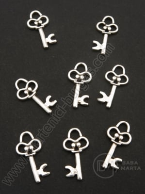 Pandantiv metalic 20x10x2mm culoare argintie 20 buc 308806
