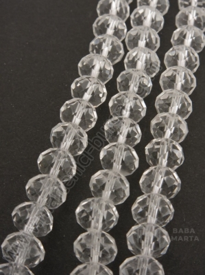 Cristal 8x6mm transparent ~68 bucăți 40cm 1 bucată 342088