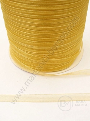 Panglică organza ~6mm aurie 20 metri 451500