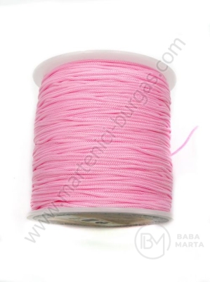 Sfoară de poliester ~0,8 mm color roz ~125 meters 1 rollă 441394