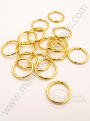 Inel metalic 10x0.7mm auriu 100 buc 301502