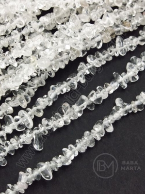 Piatră naturală Cristal de munte ~4~7mm ~85cm 1 buc 355670