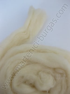 Panglică din fetru de lână albă 50g. 431130