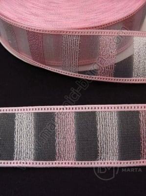 Panglică organza colorată 25mm, 1 pachet, 5 metri, 451415