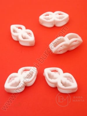 Mărgele 22x11x6.5mm, gaură albă 7x3mm, 1 pachet 40g ~57 buc. 312331