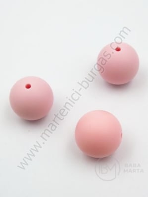 Bilă de mărgele din silicon cu gaură de 20 mm, 2 mm, 1 paquet, 2 pc. 317126