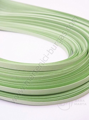 Benzi de quilling 3mm x 390mm verde deschis 1 pachet 120 buc 175018