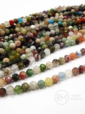 Bilă fațetată Stone Mix 4mm ~95 bucăți 352880