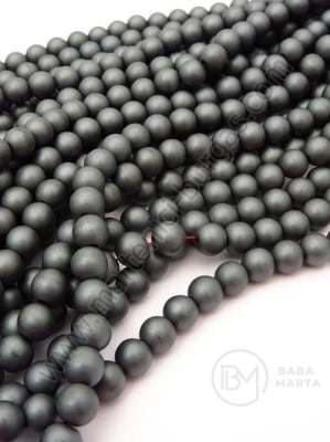 Bilă de hematit MAT nemagnetică 8mm ~50 buc ~40cm 1 buc 353180