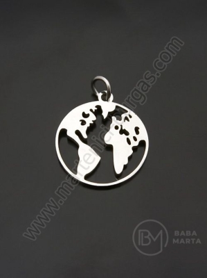 Card pandantiv OȚEL 20x17,5x1mm 1 pachet 1 bucată 305664