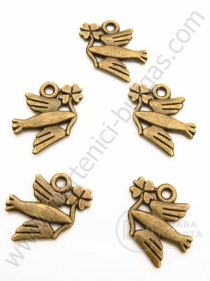 Pandantiv metalic 15x18mm bronz antic 10 bucăți 308445