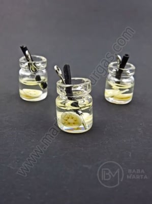 Glass pendant 14-11mm cu fructe 2 buc.335629