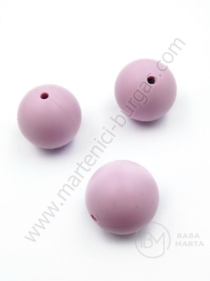 Bilă de mărgele din silicon cu gaură de 20 mm, 2 mm, 1 paquet, 2 pc. 317096